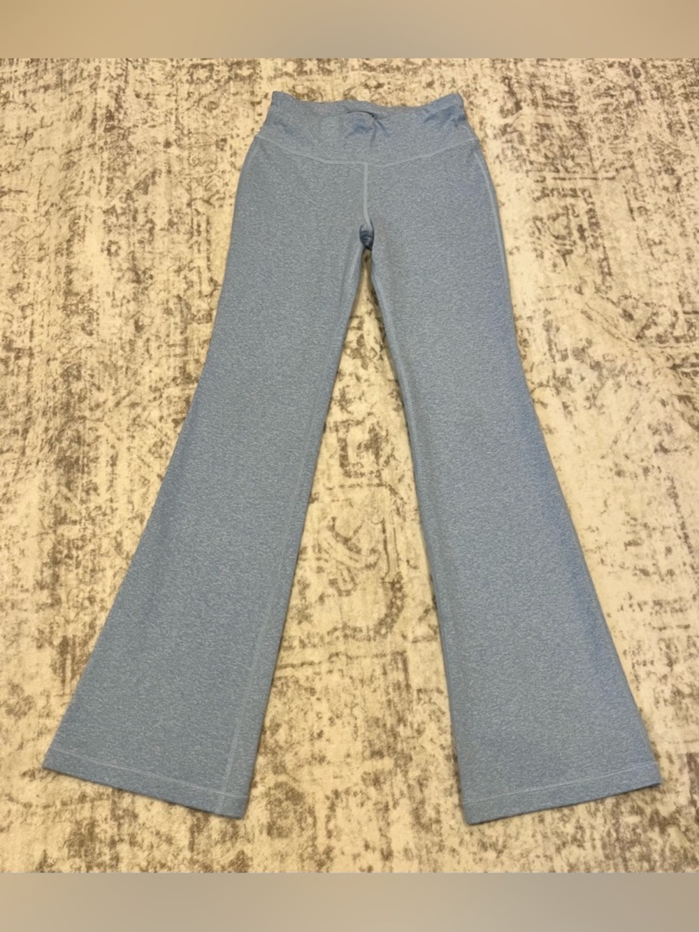 Athleta Girl Medium/8-10 High-Rise Soft Luxe Chit Chat Flare Pant Blue VGUC